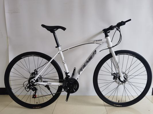 700C Hi-Ten Steel Commuter Bike Доступный 700C Дорожный велосипед 700C Flat Bar Road Bike 21-Speed Мужчины / Женщины Дорожный велосипед