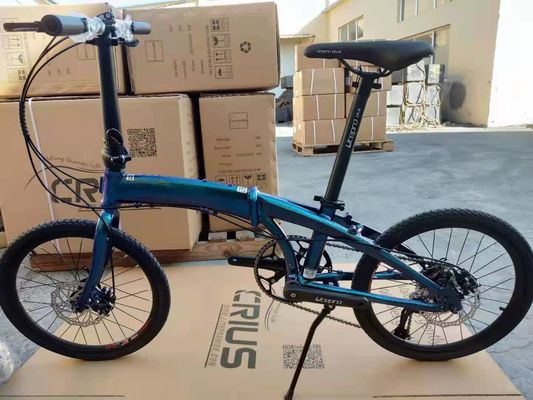 Полный шокоустойчивый рамок складной велосипед 20 " 9 скорости Crius скорость-D тормоза для взрослых