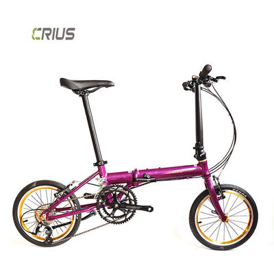 Мужской 16-дюймовый Crius Shadow Standard складной велосипед с кассетой Xunjie 9s 11-28T