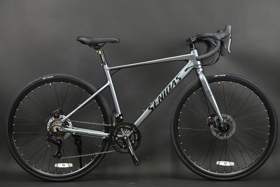 Дорожный велосипед 2×7 скоростей, настраиваемый оптом Настраиваемые дорожные велосипеды Доступный алюминиевый велосипед Легкий городской дорожный велосипед для поездок